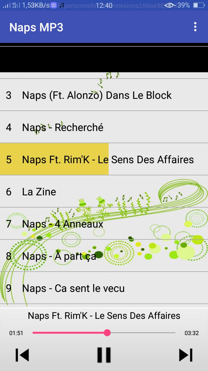 Naps Chansons MP3 for Android - APK Download