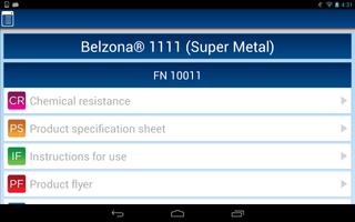 1 Schermata Belzona Explorer Android App