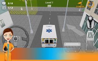 Ambulance Parking 3D poster