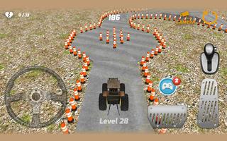 Tractor Drive Parking 3D-poster