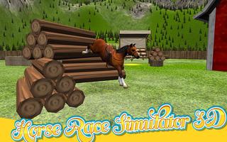 Horse Race Simulator 3D-poster