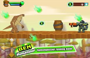 👽  Ben Alien Humungouzaur Transform run ポスター