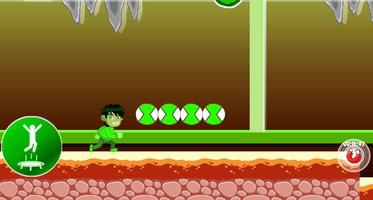 Zombie Ben 10 Run Game capture d'écran 2