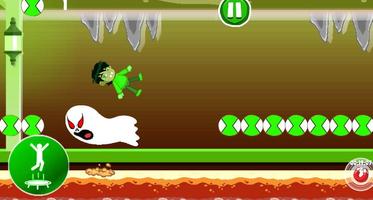 Zombie Ben 10 Run Game capture d'écran 3