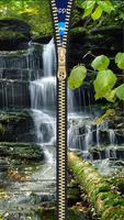 Waterfall Zipper Lock Screen HD پوسٹر