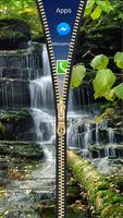 Waterfall Zipper Lock Screen HD screenshot 1