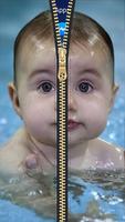 Cute Baby Zipper Lock Screen HD Cartaz