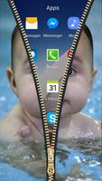 Cute Baby Zipper Lock Screen HD スクリーンショット 2