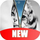 Kitty Cat Zipper Lock Screen HD biểu tượng