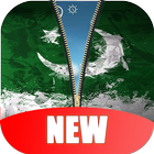 Pakistan Flag Zipper Lock Screen HD আইকন
