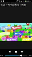 Days of the Week Song for Kids Offline Video captura de pantalla 3