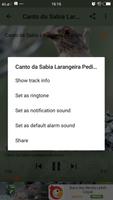 Canto do Sabia Lite اسکرین شاٹ 3