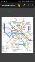 Moscow metro map poster