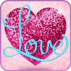 Glitter Love Wallpaper icône