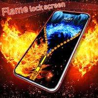 Flame lock screen 포스터