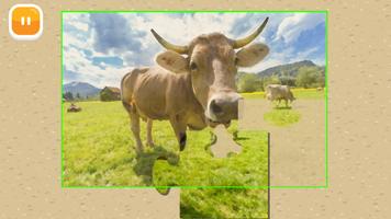 Best Free Jigsaw for Kids: Cows Puzzles capture d'écran 2