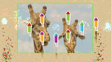 3 Schermata Best Free Puzzles for Kids: Giraffes Jigsaw