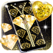 Gold diamond lock screen آئیکن