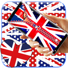UK Flag Zipper Lock Screen icône