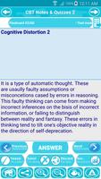 CBT Cognitve Therapy Exam Quiz ảnh chụp màn hình 1