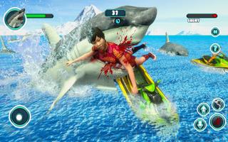 Shark Attack Game Simulator captura de pantalla 2