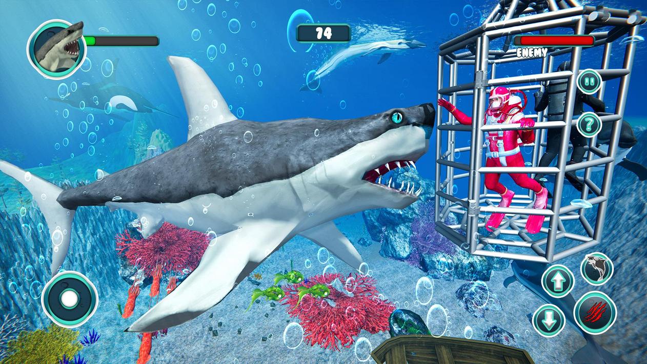 Shark Attack Game SimulatorBig Shark Games untuk Android Muat Turun APK