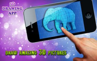 3D drawing app Affiche