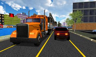 Police Cars Transporter Truck - 3D Cargo Simulator capture d'écran 3