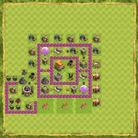 Best Base TH 6 COC Plakat