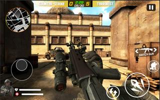 Moderner Gegenschuss Sniper 3D Plakat