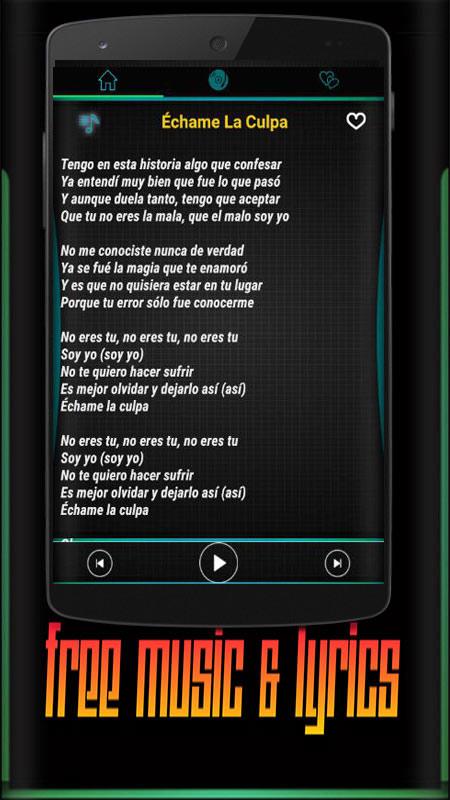 Luis Fonsi Ft Demi Lovato - Échame La Culpa Mp3 APK 2.0 Download for  Android – Download Luis Fonsi Ft Demi Lovato - Échame La Culpa Mp3 APK  Latest Version - APKFab.com