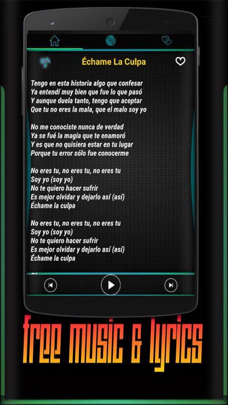 Luis Fonsi Ft Demi Lovato - Échame La Culpa Mp3 APK pour Android Télécharger