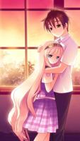 Hình nền cặp đôi anime lãng mạn, đáng yêu ảnh chụp màn hình 1