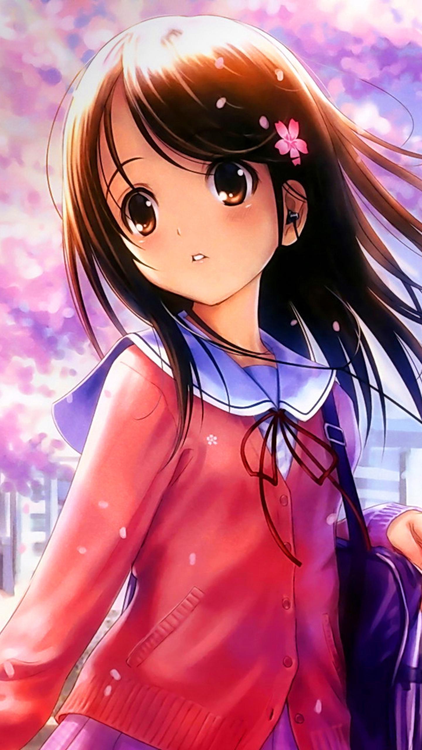 Anime Girl Wallpaper For Android Apk Download - wallpaper brown hair wallpaper cute roblox girl gfx