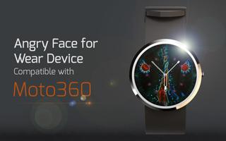 Angry Face for Wear Device Affiche