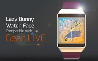 Lazy Bunny Watch Face تصوير الشاشة 2