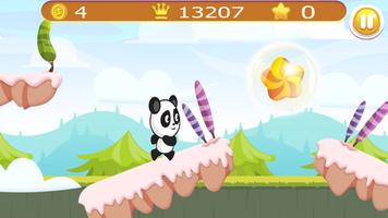 Panda Adventure in Candy world imagem de tela 2