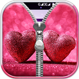 Heart Zipper Lock Screen Prank иконка