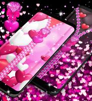 Heart zipper lock screen تصوير الشاشة 1