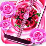 Roses zip locker