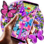 Butterfly zip locker icon