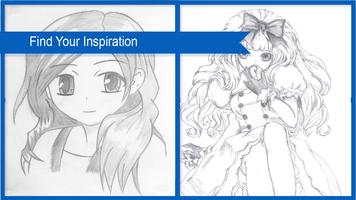 Drawing Anime Girl capture d'écran 1