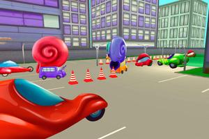 Crazy Parking Auto 3D Affiche