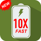 快速 電池 充電器 10X ： 快速 充電 圖標