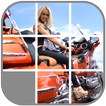 Hot Babes on Bikes Sliding Puzzle