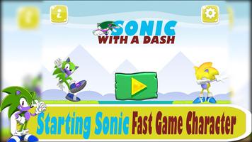 Sonic with a Dash - Endless Running with Sonic Cartaz