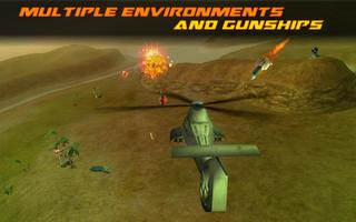 Modern Gunship Heli Battle strike Affiche