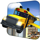 Flying Bus Driver: 3D Simulator icône