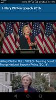 Hillary Clinton Speech 2016 capture d'écran 3