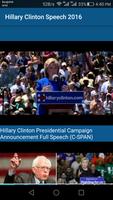 Hillary Clinton Speech 2016 captura de pantalla 1